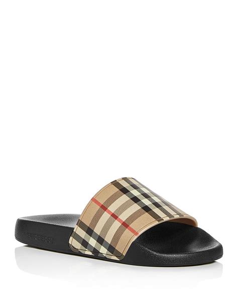 burberry slip ons womens|Burberry slides for women.